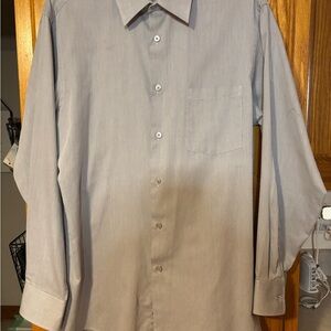 Elegant Gray Men's Dress Shirt